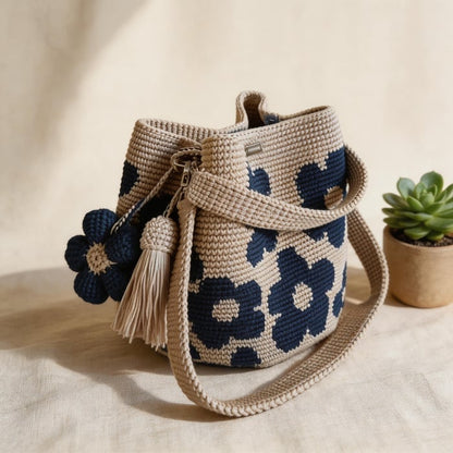 DIY Handmade Crochet Flower Tote Bag 🌼✨
