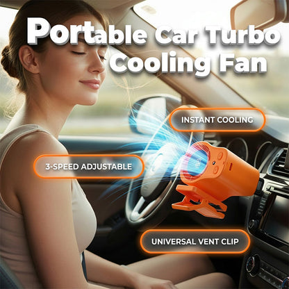 🚗 Enjoy a cool driving experience — Portable LED car fan (with smart display) — Cash on delivery available 💨🌬️