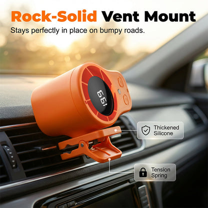 🚗 Enjoy a cool driving experience — Portable LED car fan (with smart display) — Cash on delivery available 💨🌬️
